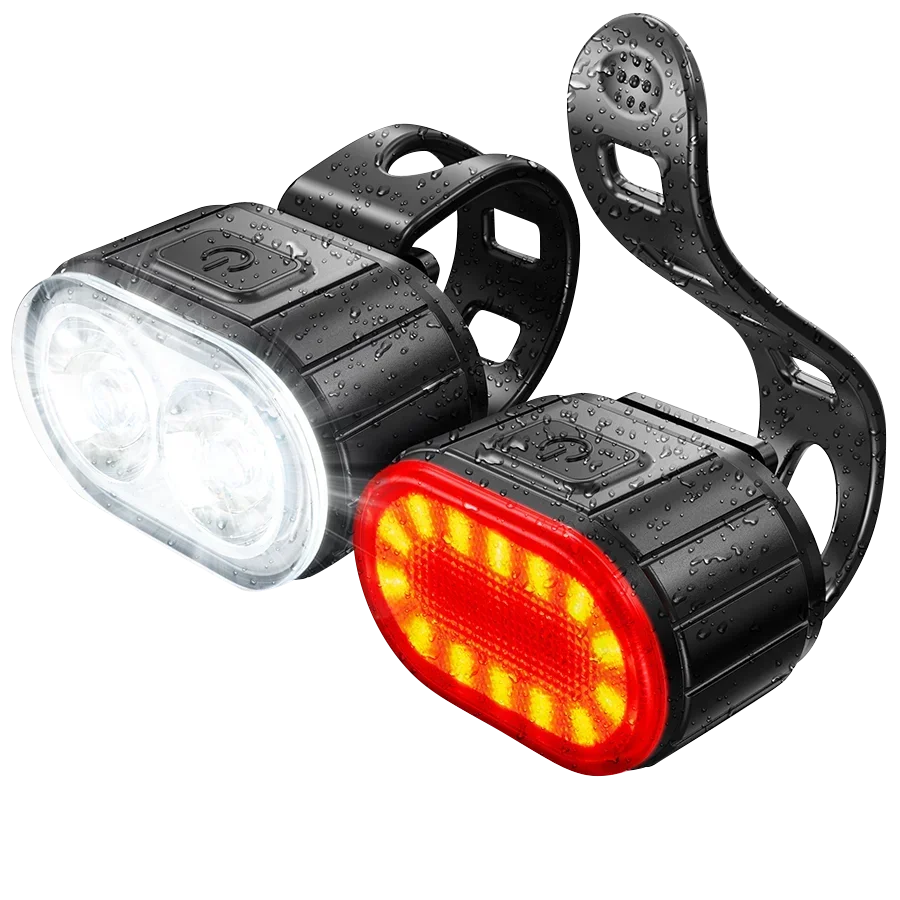 NotYoursCo Bike Lighting Front and Rear Lights Bicycle Lamp Led Cycling Light Bike Flashlight for Bicycle Front Taillight Lantern