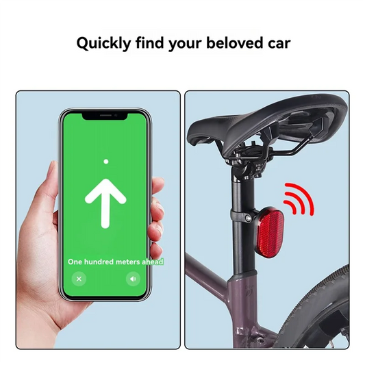 NotYoursCo Bike Mount For Airtag Anti-Theft Tracker Reflector Holder Seatpost For Electric Bicycle& Scooter