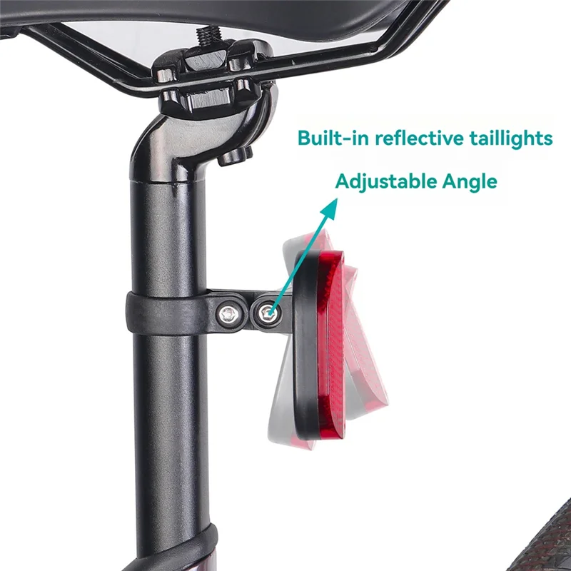 NotYoursCo Bike Mount For Airtag Anti-Theft Tracker Reflector Holder Seatpost For Electric Bicycle& Scooter